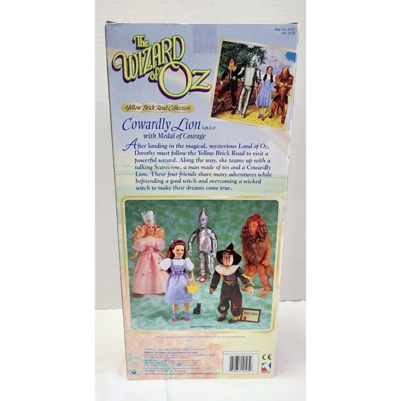 The Wizard of Oz Cowardly Lion Doll Yellow Brick Road Collection 1998 Y2K - Picture 7 of 10